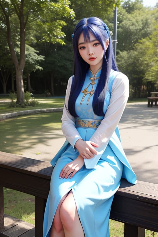  a high school girl in vietnamese ao dai, 7 color hair, goddess, cosmic power, blue eyes, beautiful, advertising photo,high quality, good proportion, masterpiece , the image is captured with an 8k camera