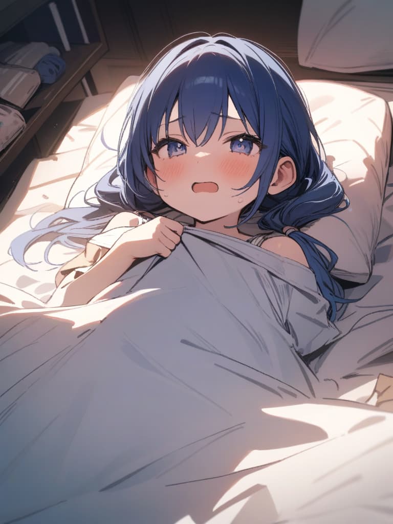  blue hair, twin tail, , , , woman inserted in women,, sheet girls, gles girls, girls wearing gles, herola, s, and ren, small s, infants body, open your mouth large and cry, masterpiece, best quality,8k,ultra detailed,high resolution,an extremely delicate and beautiful,hyper detail