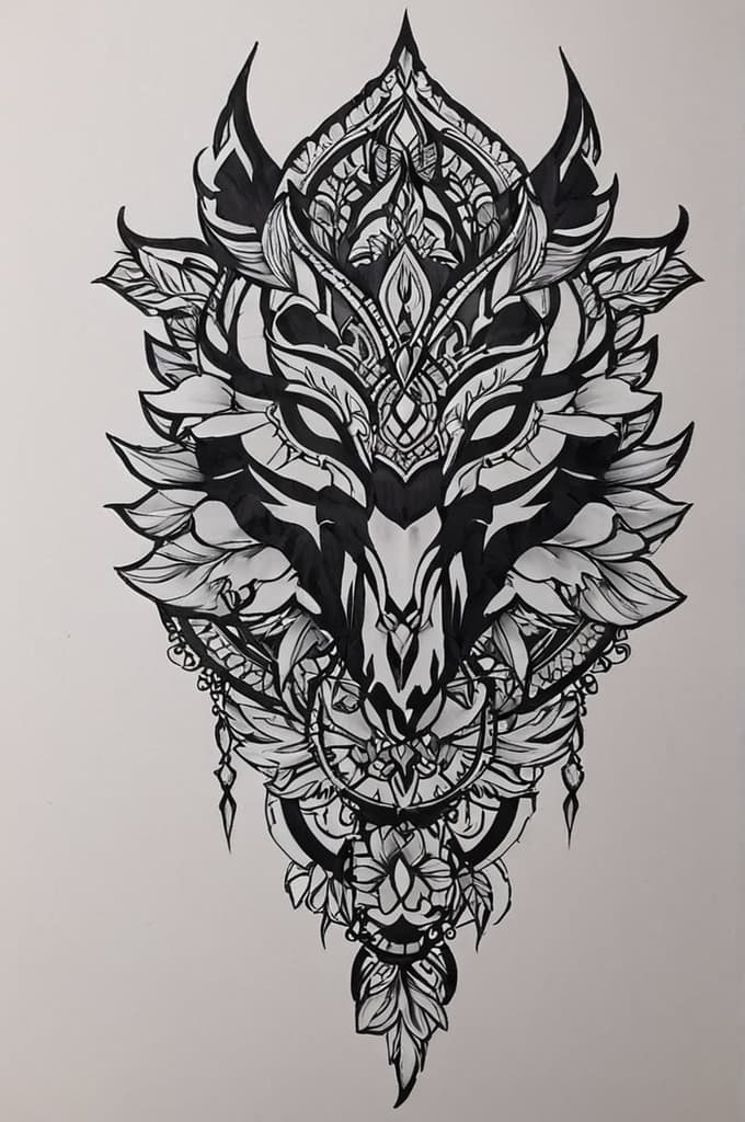  an add on to my new tattoo , (tattoo sketch:1.25), drawing