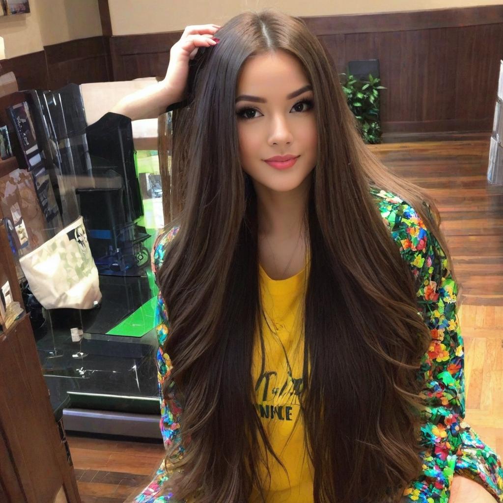  very long hair