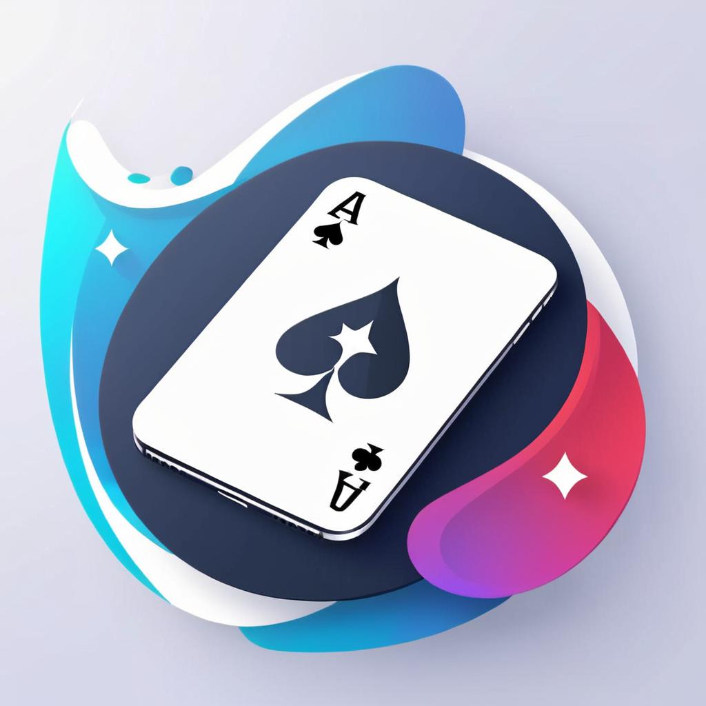  poker news , (ios style mobile app icon:1.5), logo, midjourney style, hq, hightly detailed, 4k