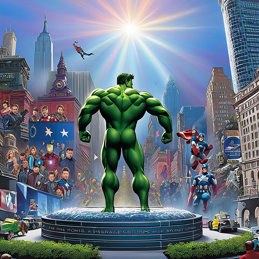  the avengers assemble. new york, award winning, professional, highly detailed, masterpiece