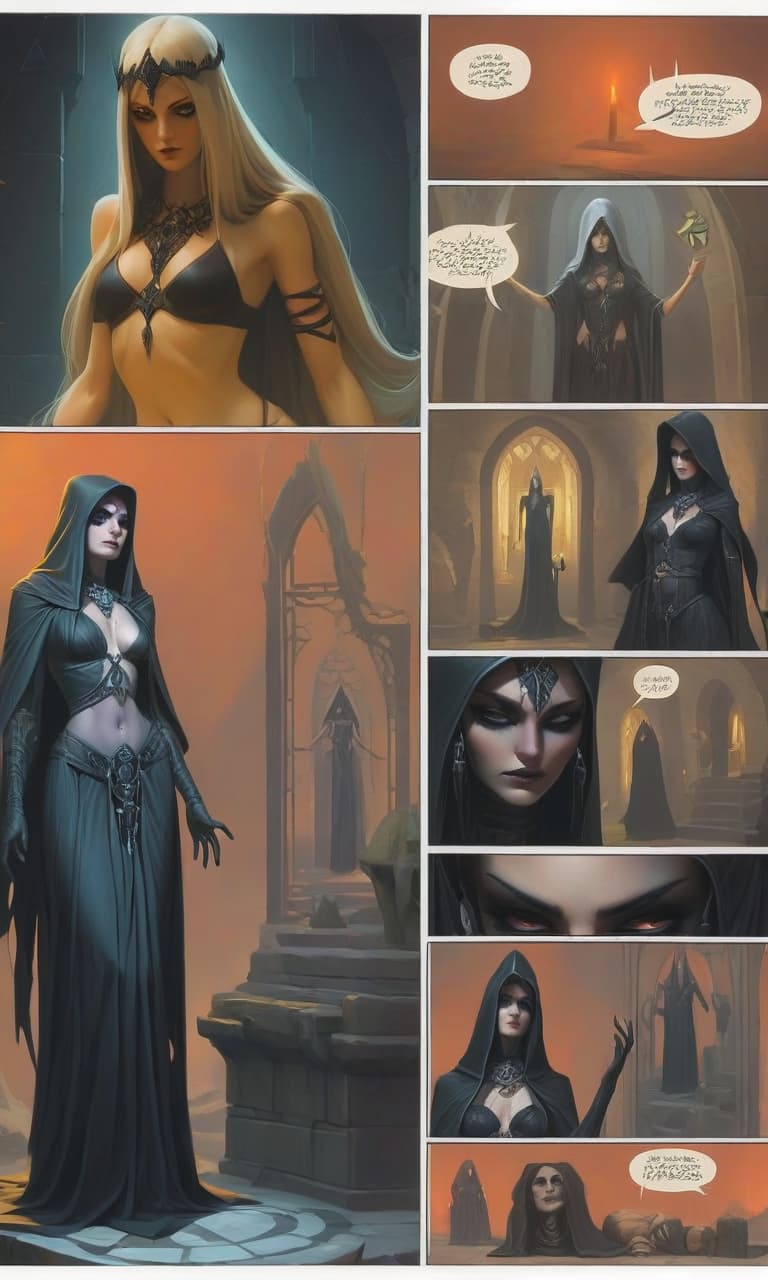  dark priestess, woman