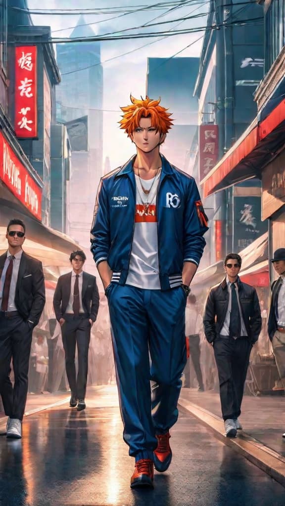  an anime art depicting mikey's family lineage holding the secret to his true potential in tokyo revengers. hyperrealistic, full body, detailed clothing, highly detailed, cinematic lighting, stunningly beautiful, intricate, sharp focus, f/1. 8, 85mm, (centered image composition), (professionally color graded), ((bright soft diffused light)), volumetric fog, trending on instagram, trending on tumblr, HDR 4K, 8K