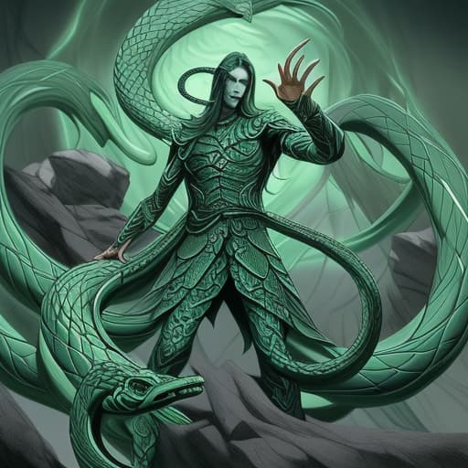  draw a man-serpent summon from elden ring