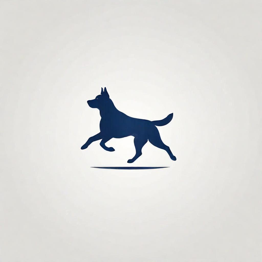  minimalistic logo of a (runner dog), dual color, minimal style, (white background) hyperrealistic, highly detailed, cinematic lighting, stunningly beautiful, intricate, sharp focus, f/1. 8, 85mm, (centered image composition), (professionally color graded), ((bright soft diffused light)), hdr 4k, 8k