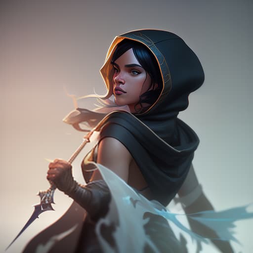  character in a cape and hood with two daggers without background, digital art, glow effects, hand drawn, render, 8k, octane render, cinema 4d, blender, dark, atmospheric 4k ultra detailed, cinematic sensual, sharp focus, humorous illustration, big depth of field, masterpiece, colors, 3d octane render, 4k, concept art, trending on artstation, hyperrealistic, vivid colors, modelshoot style, (extremely detailed cg unity 8k wallpaper), professional majestic oil painting by ed blinkey, atey ghailan, studio ghibli, by jeremy mann, greg manchess, antonio moro, trending on artstation, trending on cgsociety, intricate, high detail, sharp focus, dramatic, photorealistic painting art by midjourney and greg rutkowski