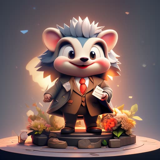 "Laughing hedgehog in a doctor's coat in front of a geographical map on a blackboard." hyperrealistic, full body, detailed clothing, highly detailed, cinematic lighting, stunningly beautiful, intricate, sharp focus, f/1. 8, 85mm, (centered image composition), (professionally color graded), ((bright soft diffused light)), volumetric fog, trending on instagram, trending on tumblr, HDR 4K, 8K