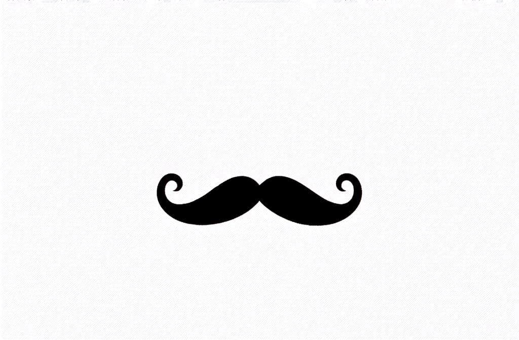  contour, very simple image in one unbroken black ink line, single line of moustache, engraving illustration, icon isolated on white background ar 3:2 using a single continuous black line ink brushon white background, drawing should be created without lifting the pen, recognizable features of moustache, engraving illustration, icon isolated on white background ar 3:2 in one unbroken line