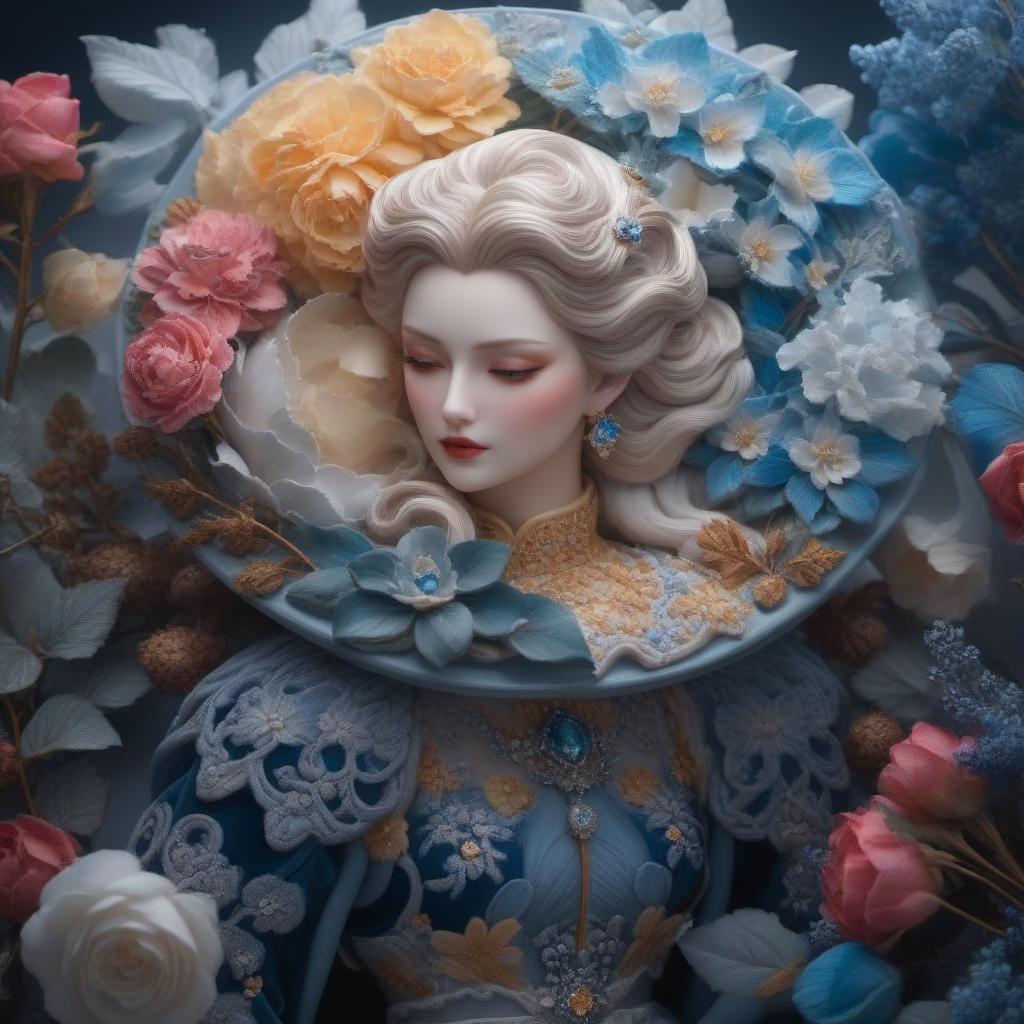  Porcelain process hyperrealistic, full body, detailed clothing, highly detailed, cinematic lighting, stunningly beautiful, intricate, sharp focus, f/1. 8, 85mm, (centered image composition), (professionally color graded), ((bright soft diffused light)), volumetric fog, trending on instagram, trending on tumblr, HDR 4K, 8K