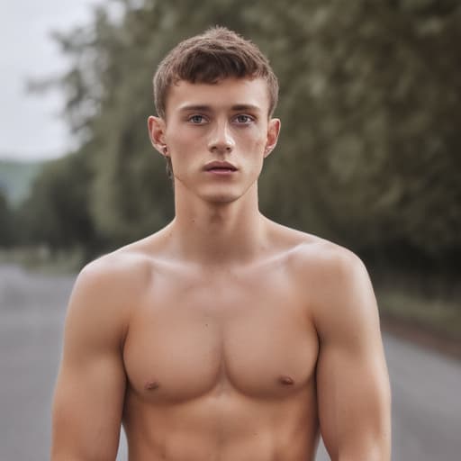 portrait+ style Czech Republic twink brunette hunk dude face