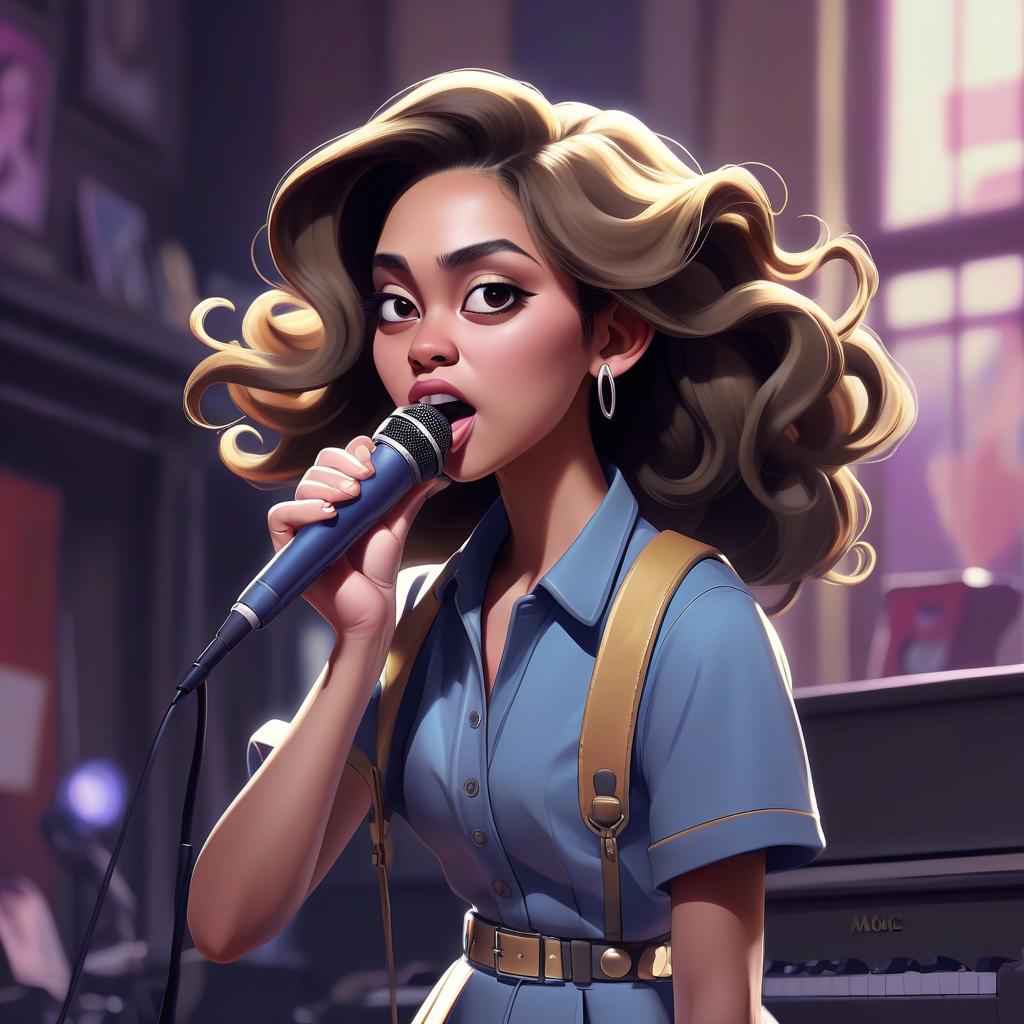  concept art singer of a youth pop group. . digital artwork, illustrative, painterly, matte painting, highly detailed, hkmagic