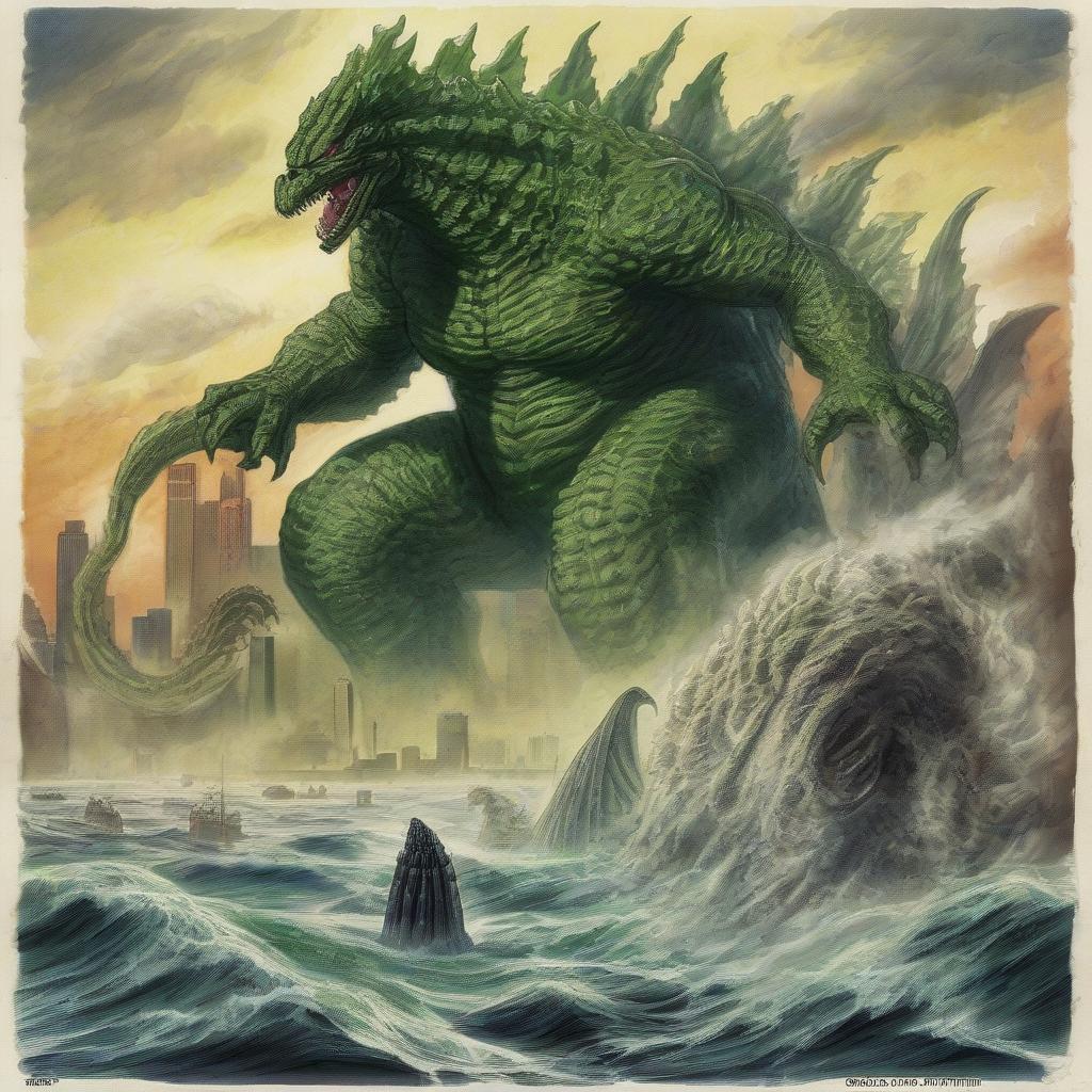  godzilla and cthulhu