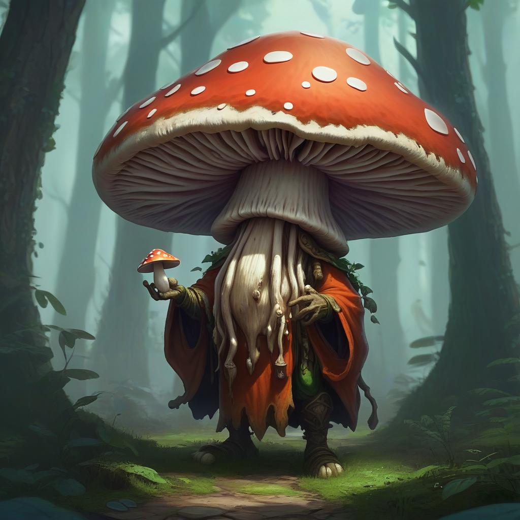  humanoid mushroom, druid, hkmagic