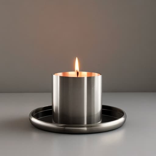  Steel candle holder