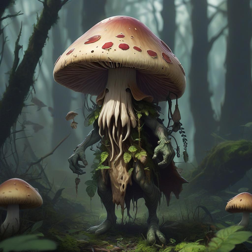  humanoid mushroom, druid