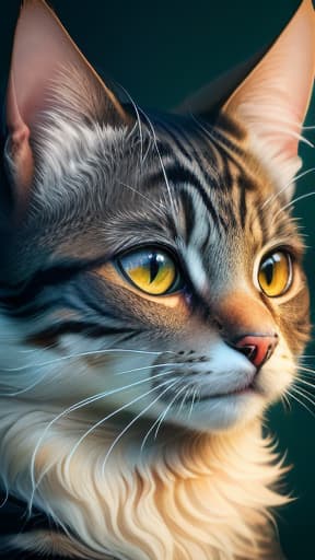  Cat, masterpieces, top quality, best quality, official art, beautiful and aesthetic, realistic, 4K, 8K