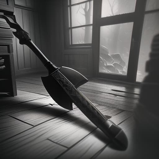  hatchet, ((((cinematic look)))), soothing tones, insane details, hyperdetailed, low contrast, soft cinematic light, dim colors, exposure blend, hdr, faded, slate grey atmosphere