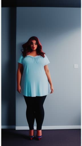  In an empty grey room, stands a one-of-a-kind masterpiece. A young preer , barely yet morbidly obese, with a weight of 500 kilograms, takes the spotlight. Her immense body, measuring 10 feet wide, is adorned with ultra-tall pink 12-inch high heels, emphasizing her colossal presence. Her vint red lips, as wide and large as her hips, exude a sense of allure. Her gigantic s and large s draw the eye, showcasing her larger-than-life figure. The ultra-realistic textures capture every detail of her immobile, morbidly fat form, from her mive to her chubby limbs. Her short pigtail hair adds a touch of innocence to her otherwise imposing silhouette. Despite her size and weight, the young stand