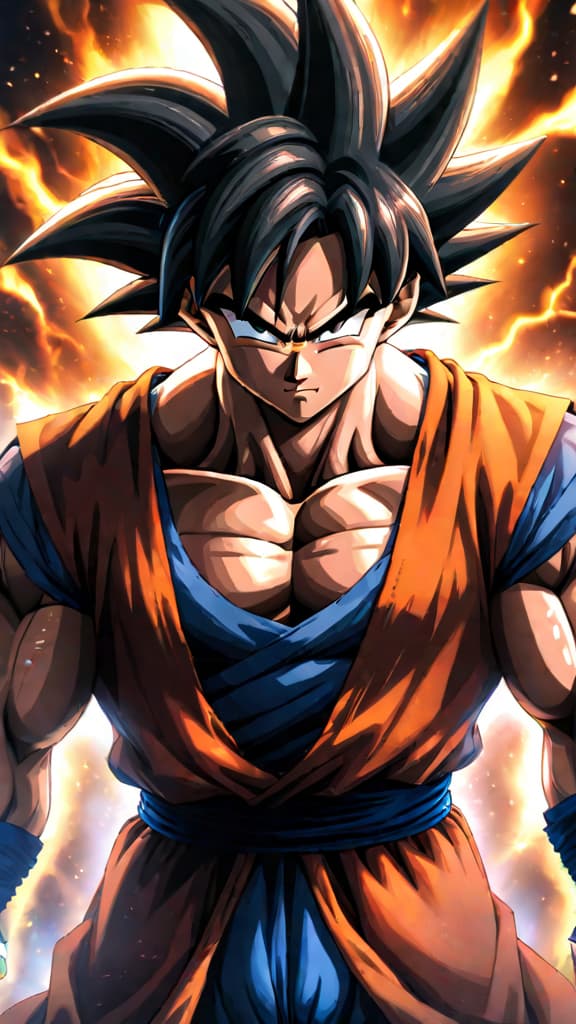  anime art of goku seeing bardock during ultra instinct transformation, symbolizing saiyan heritage and warrior spirit. hyperrealistic, full body, detailed clothing, highly detailed, cinematic lighting, stunningly beautiful, intricate, sharp focus, f/1. 8, 85mm, (centered image composition), (professionally color graded), ((bright soft diffused light)), volumetric fog, trending on instagram, trending on tumblr, HDR 4K, 8K