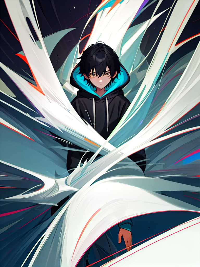  Night, dark, boy, black hair, hoodie, masterpiece, best quality,8k,ultra detailed,high resolution,an extremely delicate and beautiful,hyper detail