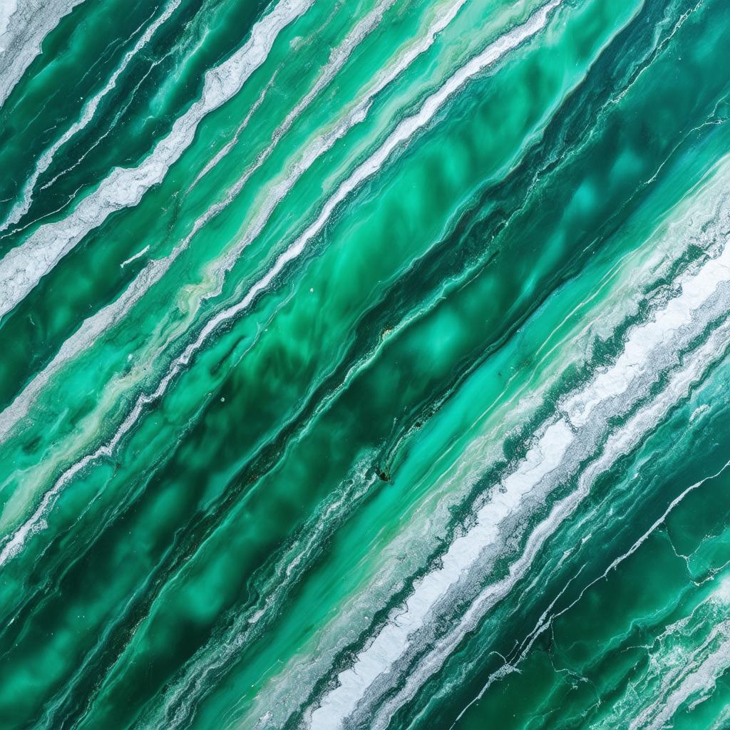  professional detailed photography, emerald marble texture, silver and white veins, wallpaper, background, (muted colors, dim colors, soothing tones), (vsco:0.3)