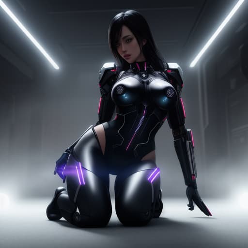  nude, nsfw, sexy, seductive, full body, solo female, provocative, artistically breasts, artistically drawn vagina, cyberpunk augmentation, cyborg, robotic parts, ultra detailed, hyper focus, unreal engine, masterpiece, high rez, ultra-realistic, full body, half body is robotic,, High quality, High resolution, highly detailed, cinematic lighting, intricate, sharp focus, (centered image composition), (professionally color graded), ((bright soft diffused light)), volumetric fog, trending on instagram, HDR 4K, 8K