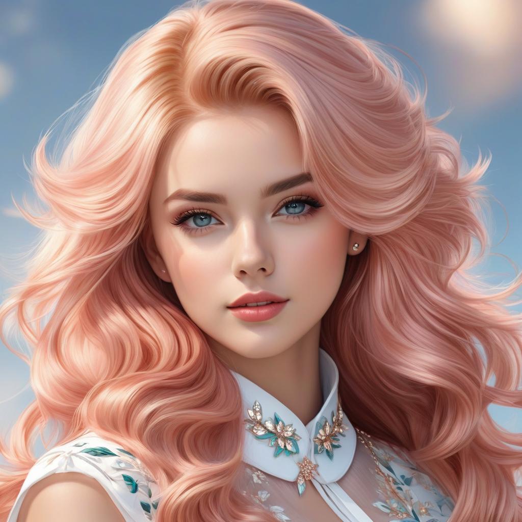  girl with rose gold hair and a guy with blond hair in love photo realistic, highly intricate and detailed, masterpiece, ultra high res,photography,8k resolution