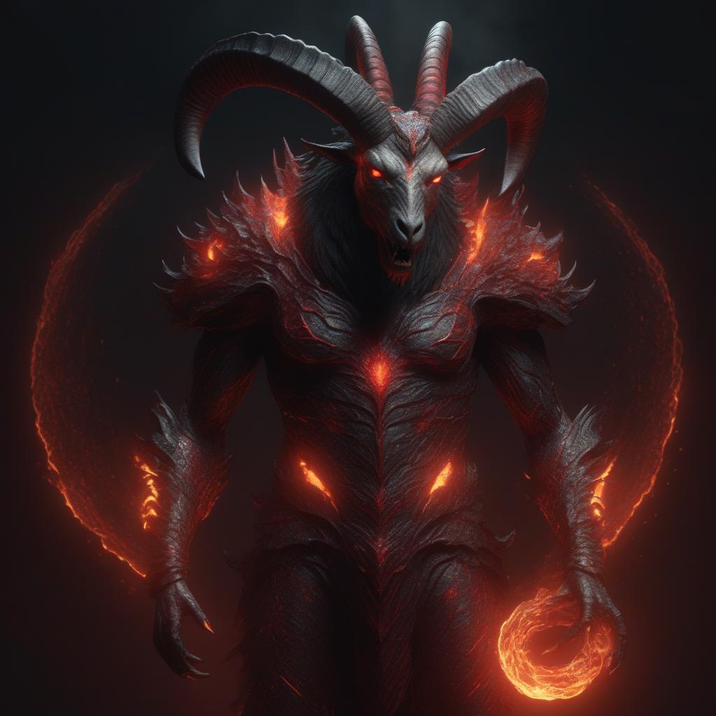  ((pencil drawing)), full body, well lit, fire glow, glowing blood veins, horror theme, nightmarish devilishly evil Capricorn the Sea-Goat which is top half goat with its lower half from abdomen down is that of a fish to represent different zodiac signs , Capricorn award winning horror detailed designed, ultra detailed, hyper focus, high res, unreal engine, masterpiece, full body, masterly detailed. horror theme, scary, spooky, full body shot with hyperdimensional totem implants. blood gore, badass Capricorn, destruction, hellish, nightmare, horror, full body, Character created by artstation, --s 1000 --c 100 --q 2 --ar 2:3 , high quality, highly detailed, 4K, 8K