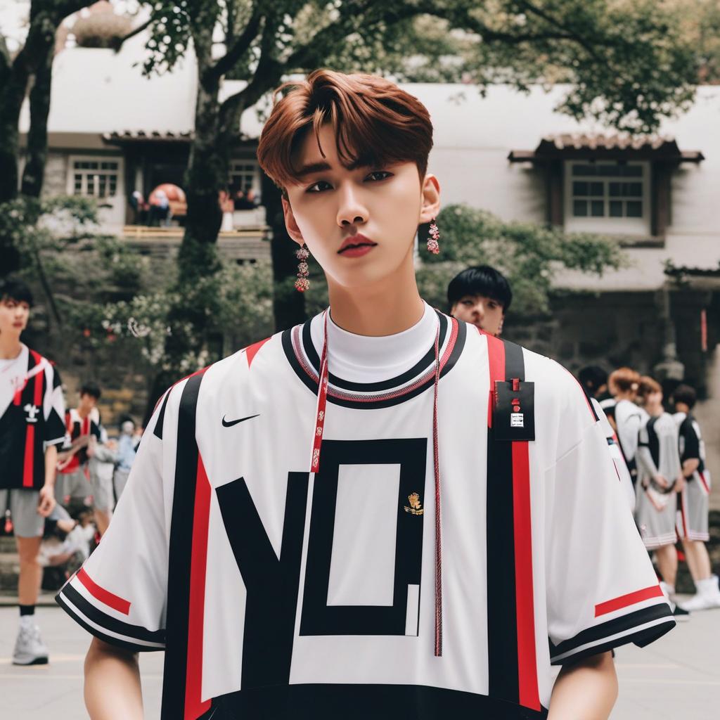  masterpiece, best quality,Cai Xukun plays basketball pictures