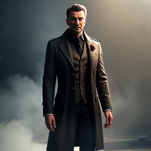  "Doctor Korolevsky the man" hyperrealistic, full body, detailed clothing, highly detailed, cinematic lighting, stunningly beautiful, intricate, sharp focus, f/1. 8, 85mm, (centered image composition), (professionally color graded), ((bright soft diffused light)), volumetric fog, trending on instagram, trending on tumblr, HDR 4K, 8K