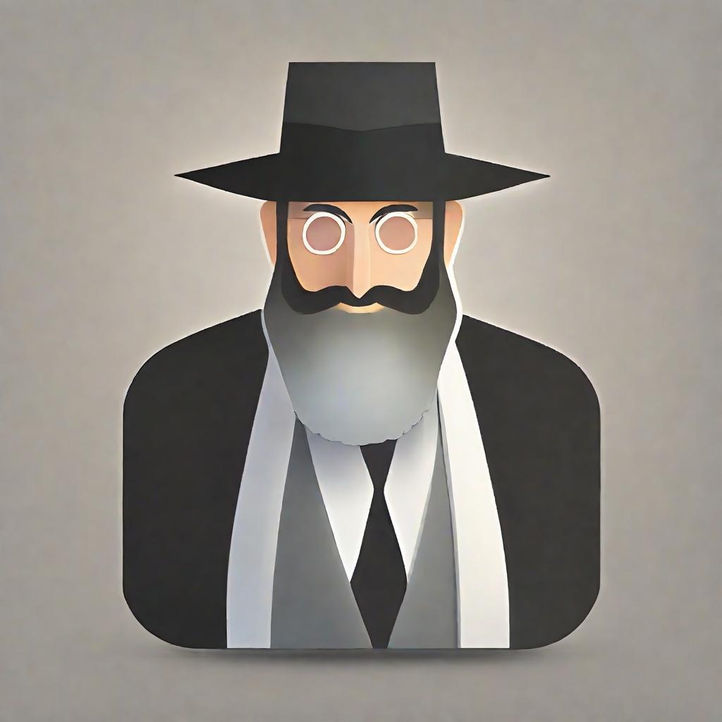  app icon of an ultra orthodox jew full body icon