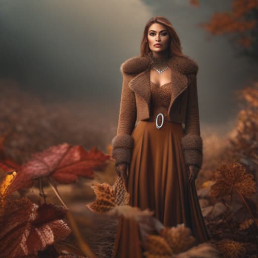  fantasia earthy autumn aesthetics hyperrealistic, full body, detailed clothing, highly detailed, cinematic lighting, stunningly beautiful, intricate, sharp focus, f/1. 8, 85mm, (centered image composition), (professionally color graded), ((bright soft diffused light)), volumetric fog, trending on instagram, trending on tumblr, HDR 4K, 8K