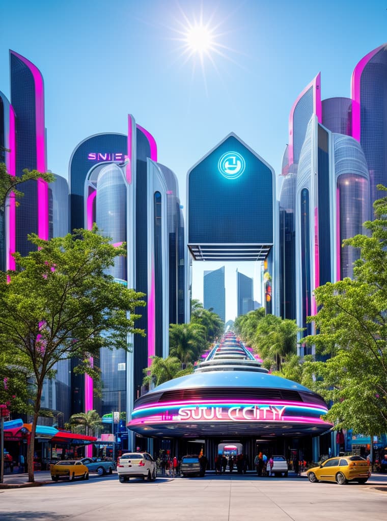  entering futuristic sex city in color