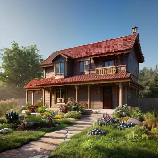 redshift style house hyperrealistic, full body, detailed clothing, highly detailed, cinematic lighting, stunningly beautiful, intricate, sharp focus, f/1. 8, 85mm, (centered image composition), (professionally color graded), ((bright soft diffused light)), volumetric fog, trending on instagram, trending on tumblr, HDR 4K, 8K