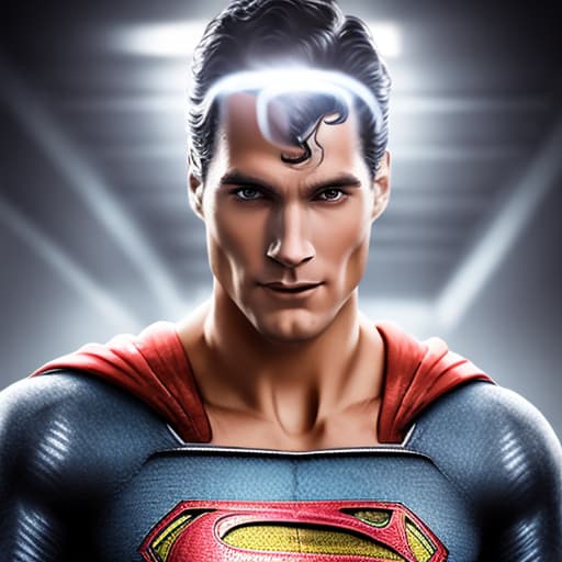 portrait+ style Superman man of steel