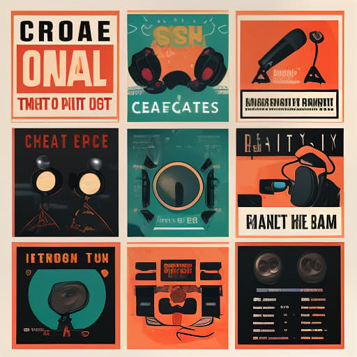  create a podcast themed poster