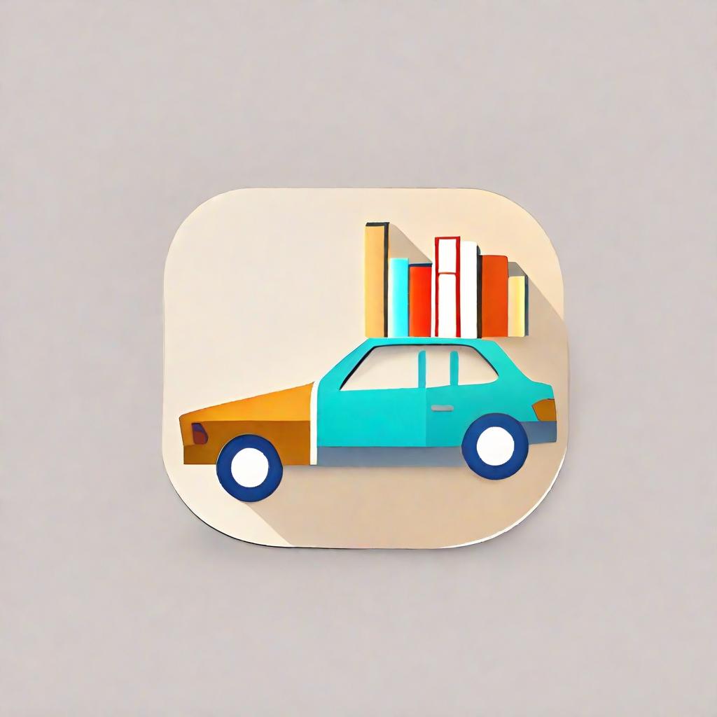  app icon of car and knowledge