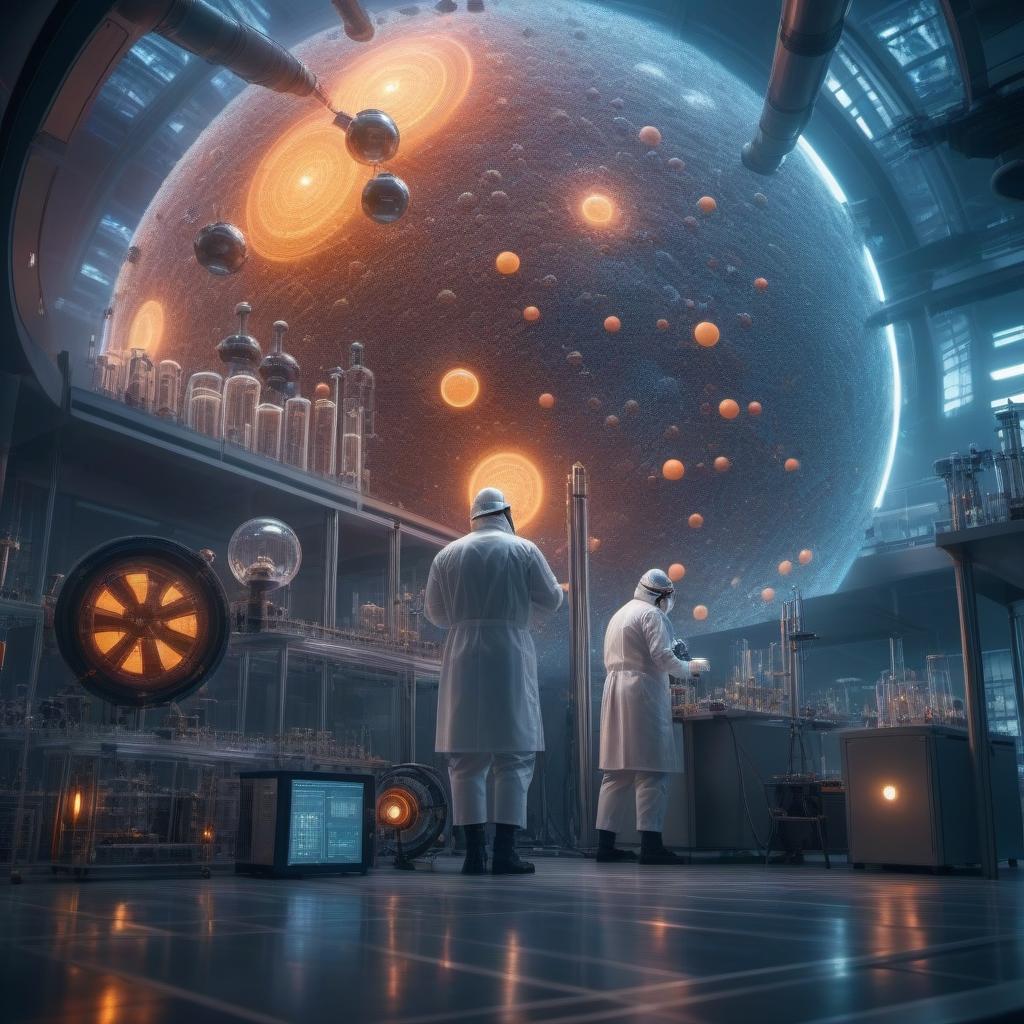  A future laboratory complex filled with cutting-edge technologies, glowing test tubes and scientists working on revolutionary inventions. hyperrealistic, full body, detailed clothing, highly detailed, cinematic lighting, stunningly beautiful, intricate, sharp focus, f/1. 8, 85mm, (centered image composition), (professionally color graded), ((bright soft diffused light)), volumetric fog, trending on instagram, trending on tumblr, HDR 4K, 8K