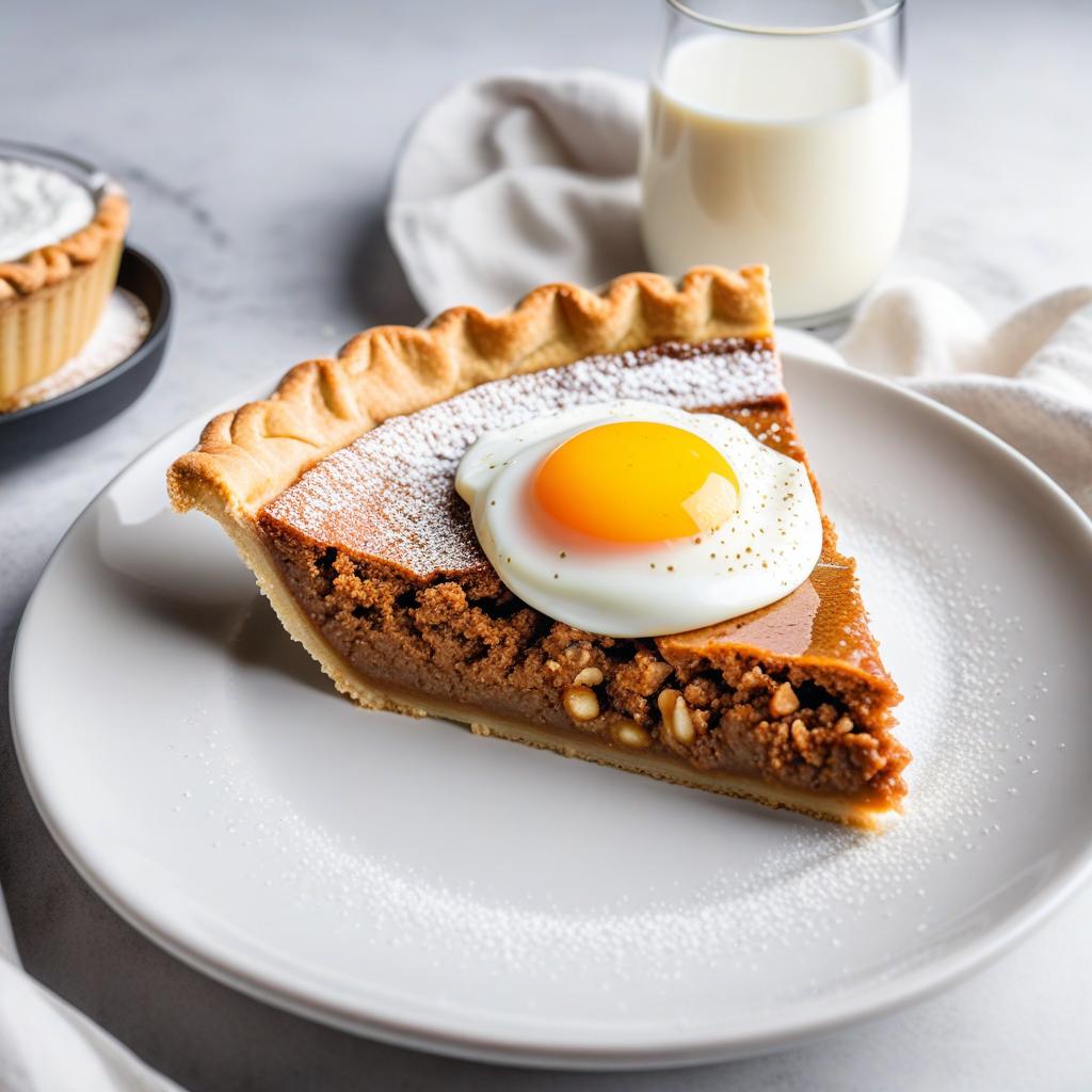  realistic close up portrait meal photo of (((Barbaadian pie))), with (Chicken egg, Whole wheat flour, Milk, Butter, Almond extract, White sugar, Chemical baking powder), ((served in a white plate)), ((with white background)), (((Healthy Eating Plate))), (((Harvard Eating Plate))), ((food photography)), with macro lens, shallow depth of field, highly detailed, natural lighting, natural colors, photorealism, Canon EOS R3, nikon, f/1.4, ISO 200, 1/160s, 8K, RAW, unedited, in-frame hyperrealistic, full body, detailed clothing, highly detailed, cinematic lighting, stunningly beautiful, intricate, sharp focus, f/1. 8, 85mm, (centered image composition), (professionally color graded), ((bright soft diffused light)), volumetric fog, trending on instagram, trending on tumblr, HDR 4K, 8K