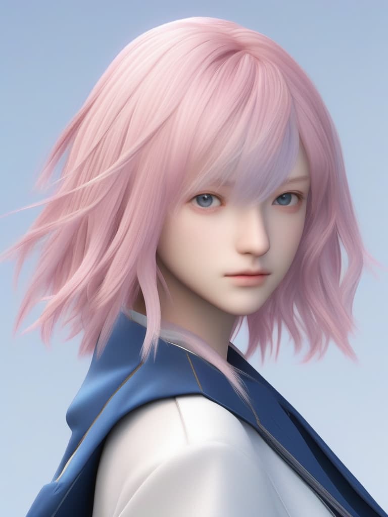  minato aka, pink hair, blue mesh, masterpiece, best quality,8k,ultra detailed,high resolution,an extremely delicate and beautiful,hyper detail