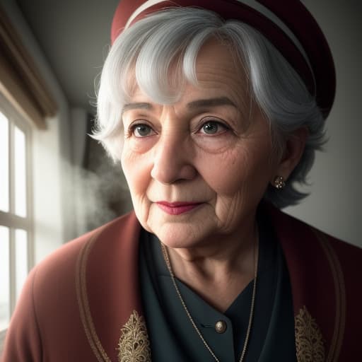 little old lady who swallowed a fly, High quality, High resolution, highly detailed, cinematic lighting, intricate, sharp focus, (centered image composition), (professionally color graded), ((bright soft diffused light)), volumetric fog, trending on instagram, HDR 4K, 8K