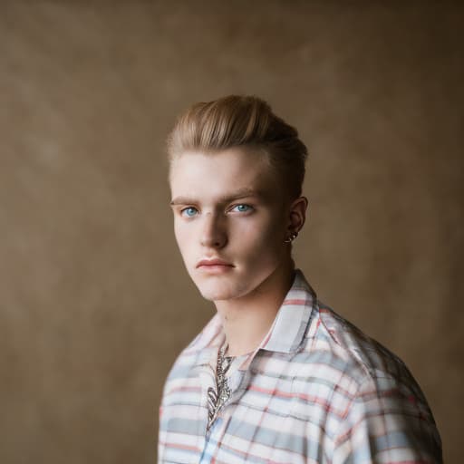 portrait+ style Russian LGBT queer twink blonde hunk dude face