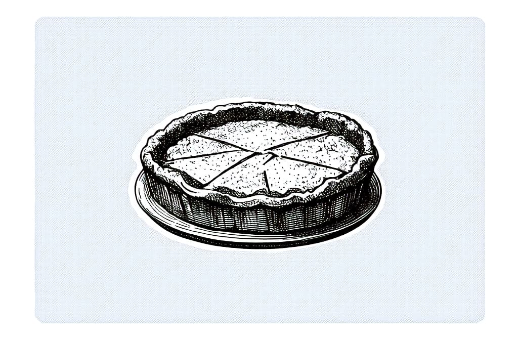  contour, very simple image in one unbroken black ink line, single line of piece of pie, engraving illustration, icon isolated on white background ar 3:2 using a single continuous black line ink brushon white background, drawing should be created without lifting the pen, recognizable features of piece of pie, engraving illustration, icon isolated on white background ar 3:2 in one unbroken line