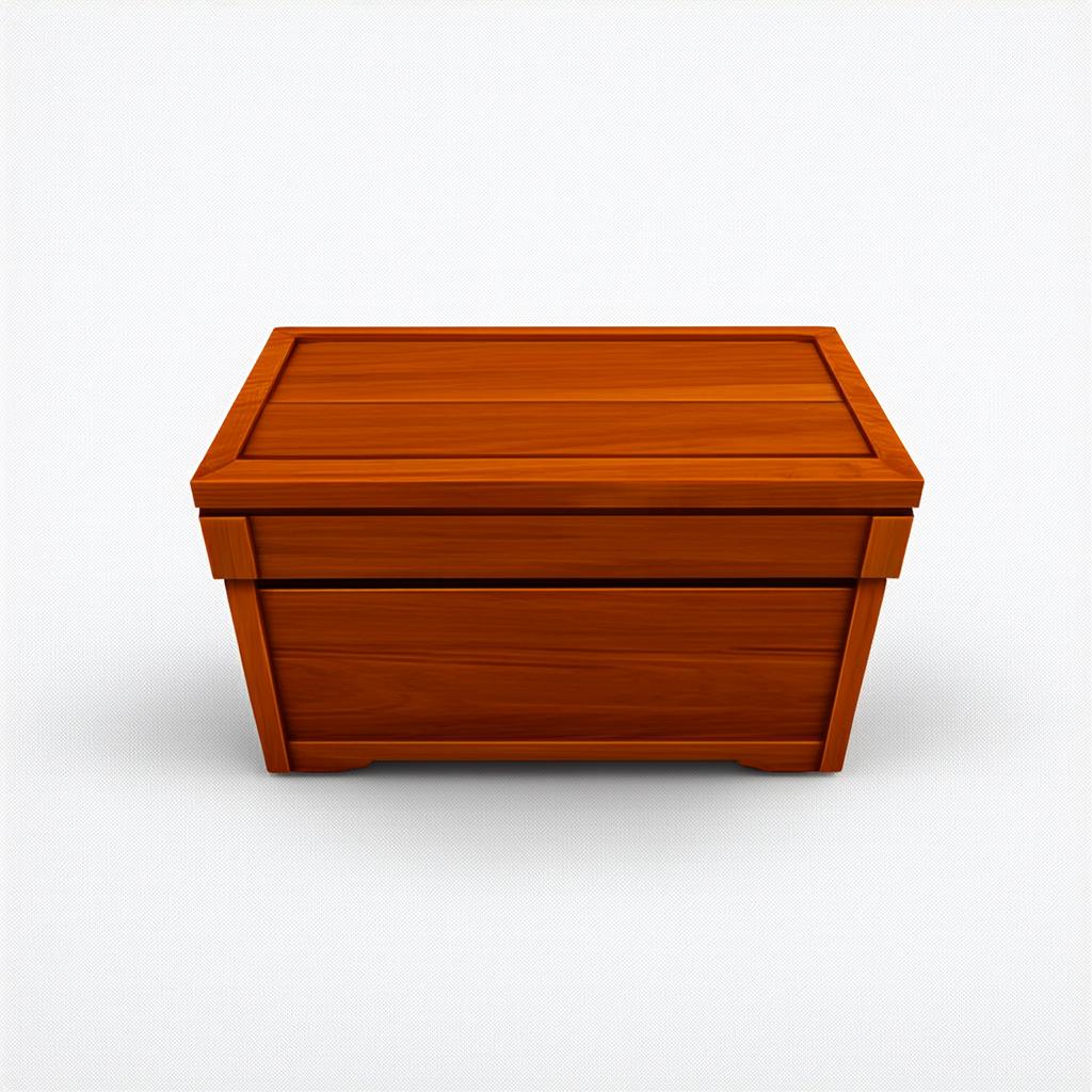  wooden box on a white background {prompt}, maximum details