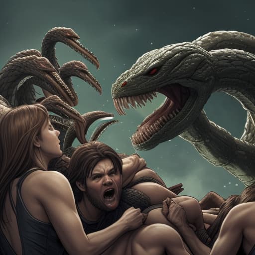  Hydra eating a pile of humans