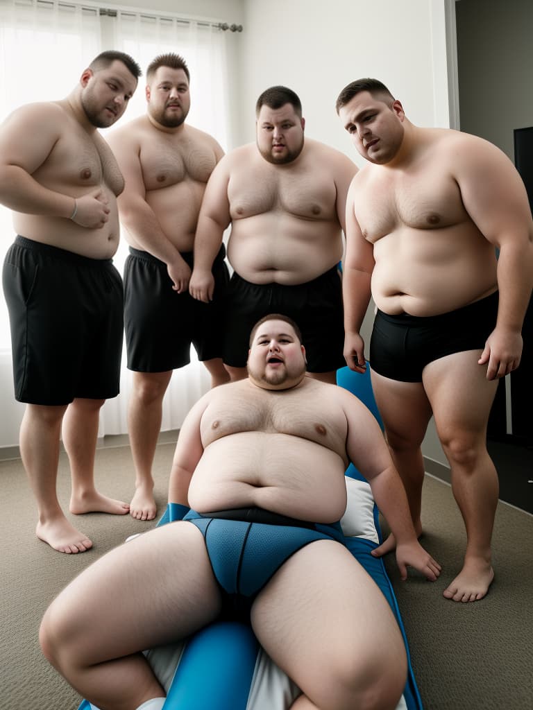  group of chubby overweight white men wearing only diapers, they are convicted violence criminals and they are undergoing a treatment to make them mentally regress so they can only mentally function like a so they are no longer a violent threat but instead they have been rendered into being innocent and vulnerable like they individuals they previously victimized with their violent crimes, this is why they are immediately noticing that they are ing and pooping involuntarily in their diapers but they just don't stop ing and pooping then soon their speach is altered only capital of talking like s as the conversion to their mental faculties takes hold permanently changing how their ins can function limiting them to only b