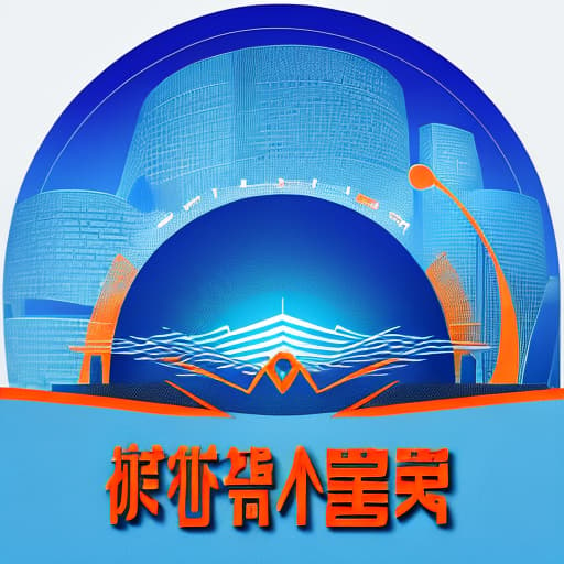  Design a logo that combines road shapes and data analysis elements in blue and orange colors, and write the company name "Nanjing Lulian" next to it in modern sans serif font.