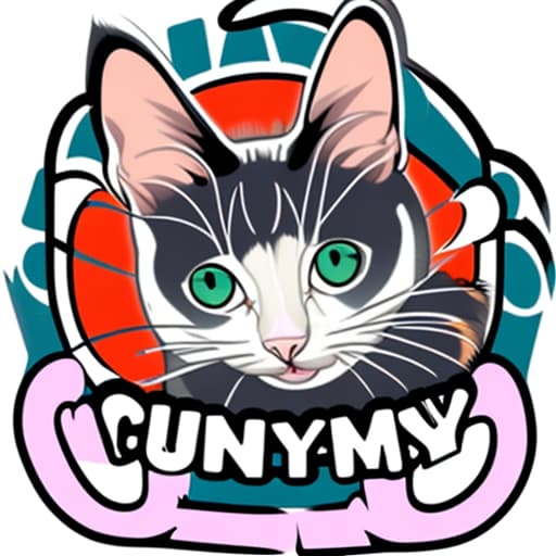  Make funny cat logo