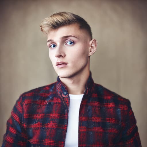 portrait+ style Russian LGBT queer twink blonde hunk dude face